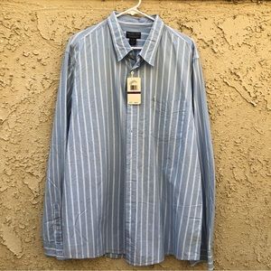 Mens Polo Jean Company Blue/White Strip Shirt Size XXL